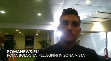 Roma-Bologna, Pellegrini in zona mista