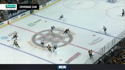 Amica Coverage Cam: Bruins&apos; Excellent Puck Movement Leads To Opening Goal