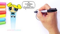 How to Draw + Color Bubbles from Powerpuff Girls step by step Easy