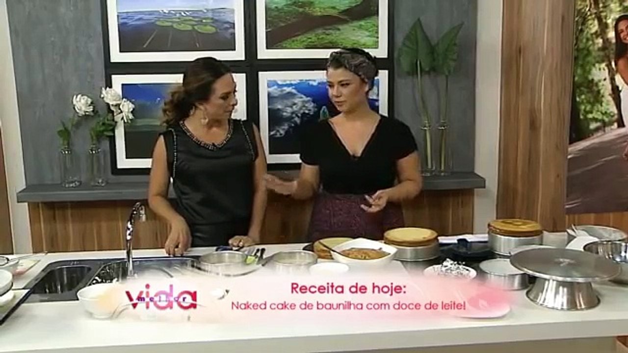 Como Fazer : Bolo de Baunilha c/ Doce de Leite [ Naked Cake ]