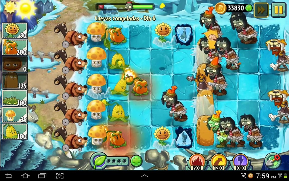 Plantas vs zombis 2 | Cavernas heladas