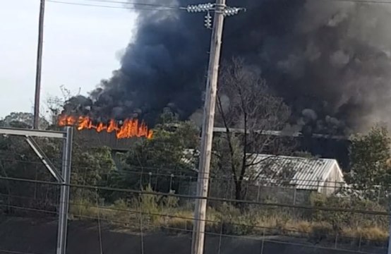 Factory Fire Sends Plumes of Smoke Above Regents Park