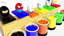 Learn Colors With Squishy Balls Fun for Kids Superheroes Surprise Eggs Surprise Toys Appliance