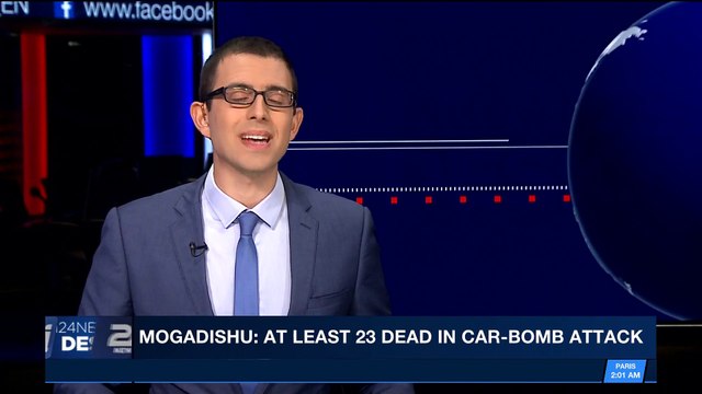 i24NEWS DESK | Mogadishu: at least 23dead in car-bomb attack | Saturday, October 28th 2017
