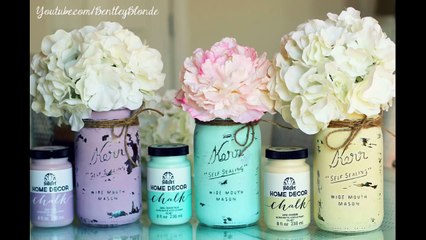 DIY Chalk Paint Mason Jar