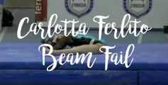 Carlotta Ferlito Scary Fall - Jesolo 2016 Gymnastics