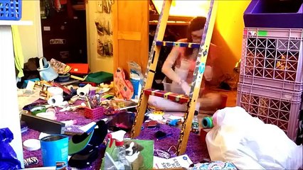 Time lapse of me cleaning my room