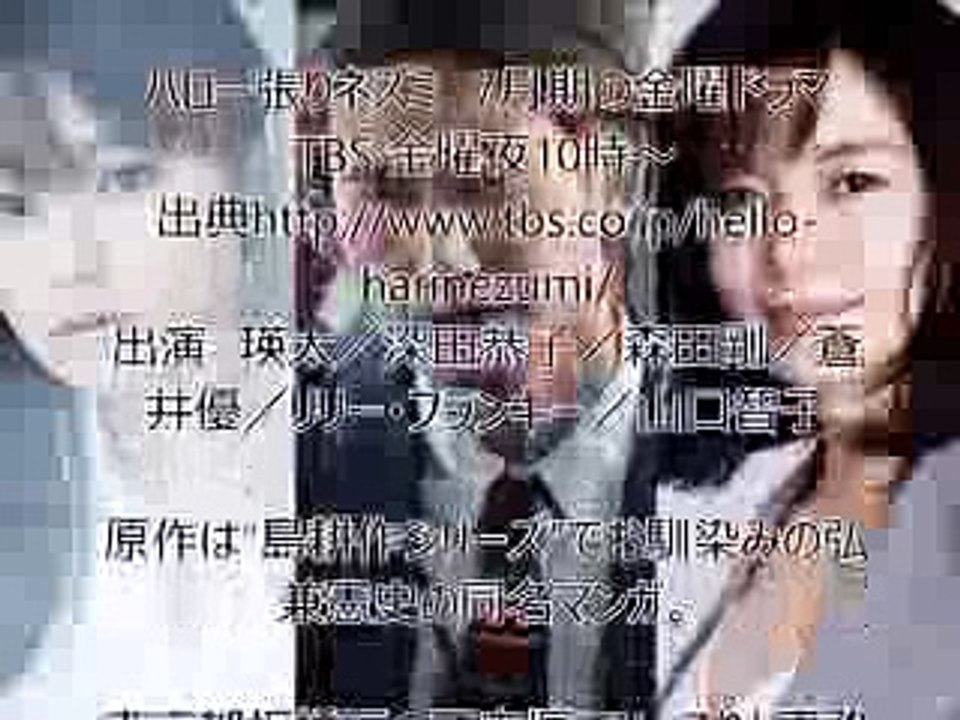 ハロー張りネズミ　7月期の金曜ドラマ　紹介