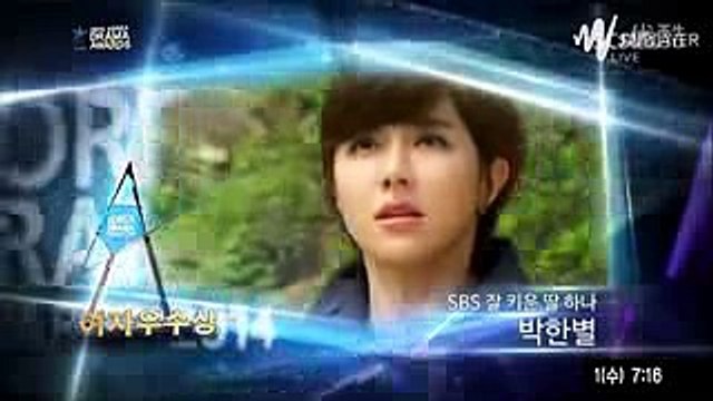 141001 Kang Sora 2014 Korean Drama Awards winning Excellence Awards