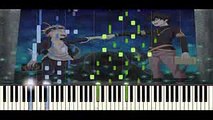 Black Clover (TV) OP Haruka Mirai (ハルカミライ) by Kankaku Piero (感覚ピエロ) Piano Synthesia Tutorial