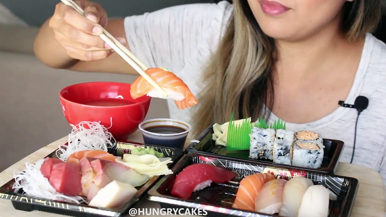 ASMR: Sashimi 刺身 and Nigiri Sushi *NO TALKING EATING SOUNDS*