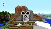 Minecraft Tutorial: How to Make a Skeleton House | Scary Halloween House | Cave House | Skull