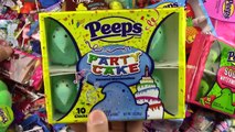 A lot of PEEPS Candy LEARN COLORS & Nursery Rhymes Five Little Ducks