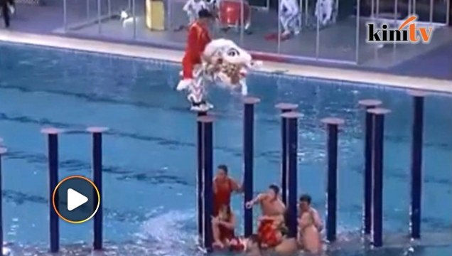 Johor lion dance troupe injured in fall at competition in Taiwan