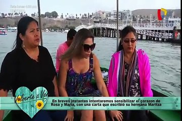 Maritza se reencuentra con sus hermanas Rosa y María tras 40 años