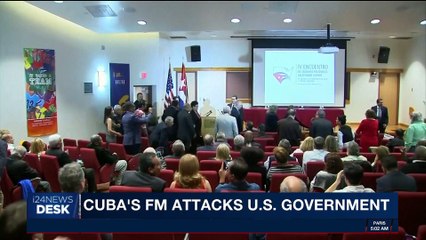 i24NEWS DESK | Cuba's FM attacks U.S. government | Sunday, October 29th 2017