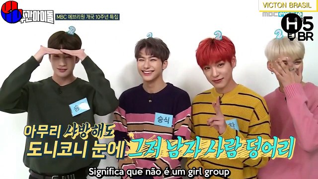 171004 Weekly Idol - HIGHLIGHT, VICTON, OH MY GIRL, GOT7 Legendado PT | BR