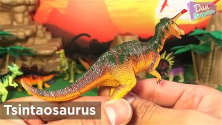 15 HERBIVOROUS DINOSAURS ANIMALS SURPRISE TOYS 3D PUZZLES for kids - Parasaurolophus Brachiosaurus