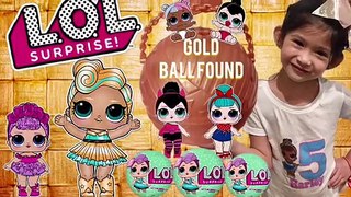 LOL SURPRISE DOLLS Series 2 wave 2 unboxing GOLD Ball Found Ultra Rare