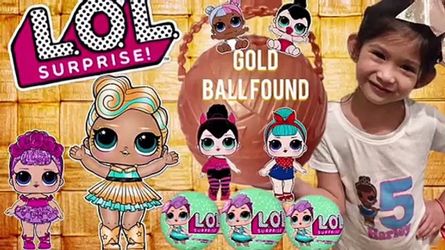 LOL SURPRISE DOLLS Series 2 wave 2 unboxing GOLD Ball Found Ultra Rare