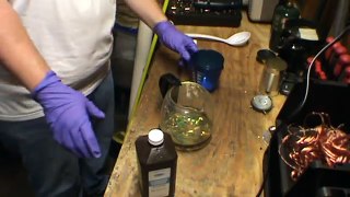 How to Recover Gold with A/P Acid peroxide method for gold fingers and gold plated boards easily.