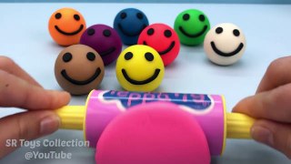 Fun & Creative Learn Colors Play Doh Smiley Face Peppa Pig and Friends Molds Peppa Pig Toys for Kids