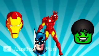 Superheroes Wrong Heads ft. Hulk Spiderman Ironman Batman