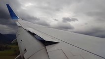 Embarqué dans un avion atterrissant en pleine tempête en Autriche !!