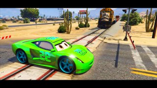 Lightning McQueen in Train Trouble! Cars for Kids Spiderman Cartoon Children Songs with Action! 2