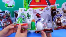 Disney Hatch Em Heroes Surprise Toys & Eggs Opening With Disney Cars Mater, Inside Out, Toy Story