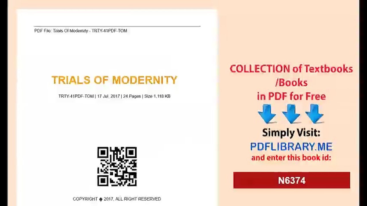 Trials Of Modernity