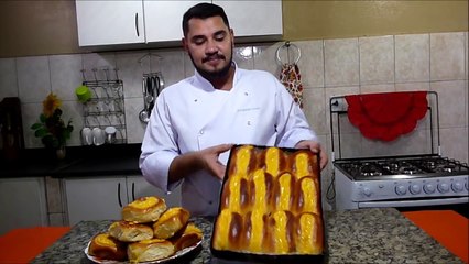Pão Doce com Creme igual ao de Padaria (por Fernando Couto)