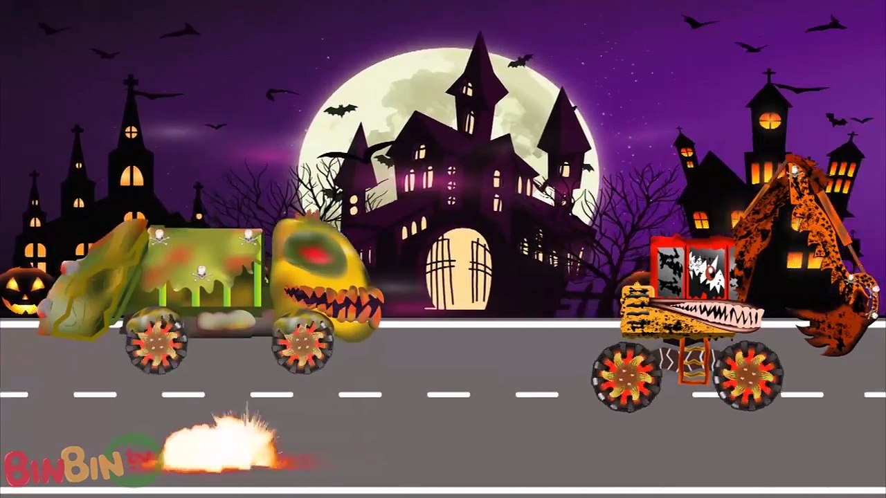 Big Truck | Scary Street Vehicle Monster Truck for Children | Fire Truck | Excavator | BinBin Tv