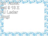 Emartbuy Denver TAQ10173 101 Zoll Tablet PC Universal  9  10 Zoll  Türkis PU Leder