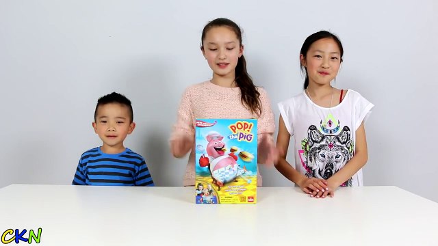 Fun Family Board Game Challenge POP THE PIG Feed The Pig Watch Him Pop Ckn Toys