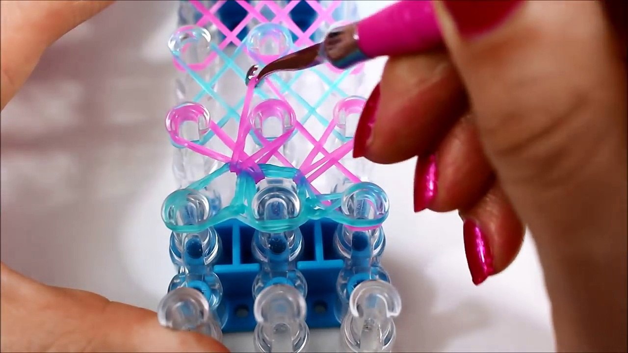 Rainbow Loom Bands Armband - Anleitung deutsch Rainbow Loom Bandz