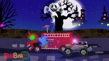 Scary Truck vs Police Car Cartoon - Monster Trucks For Kids - Street Vehicle Children