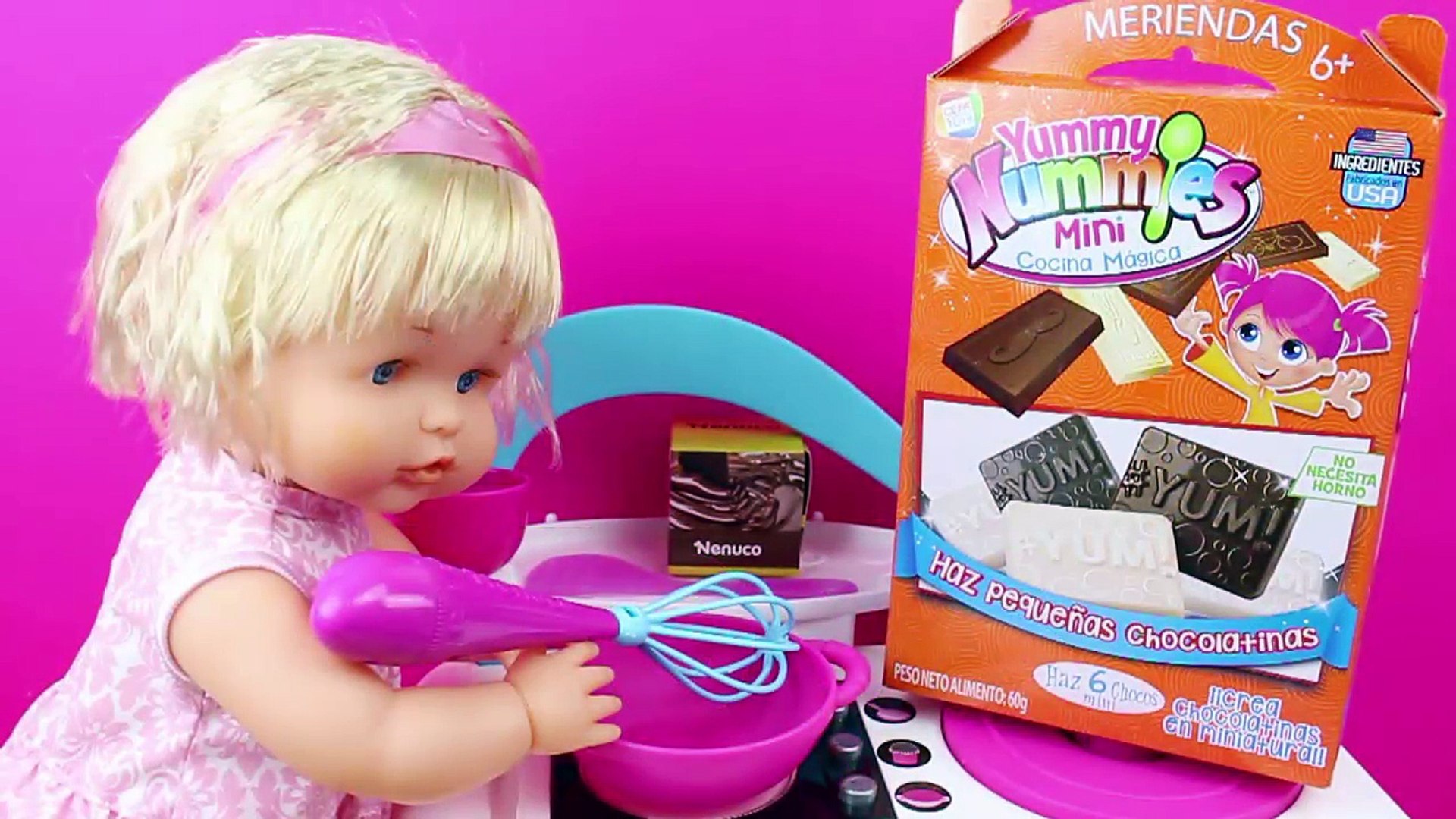 La Bebé Nenuco come chocolate se pone malita y hace popó | Juego de cocinar para hacer chocolatinas – Видео Dailymotion