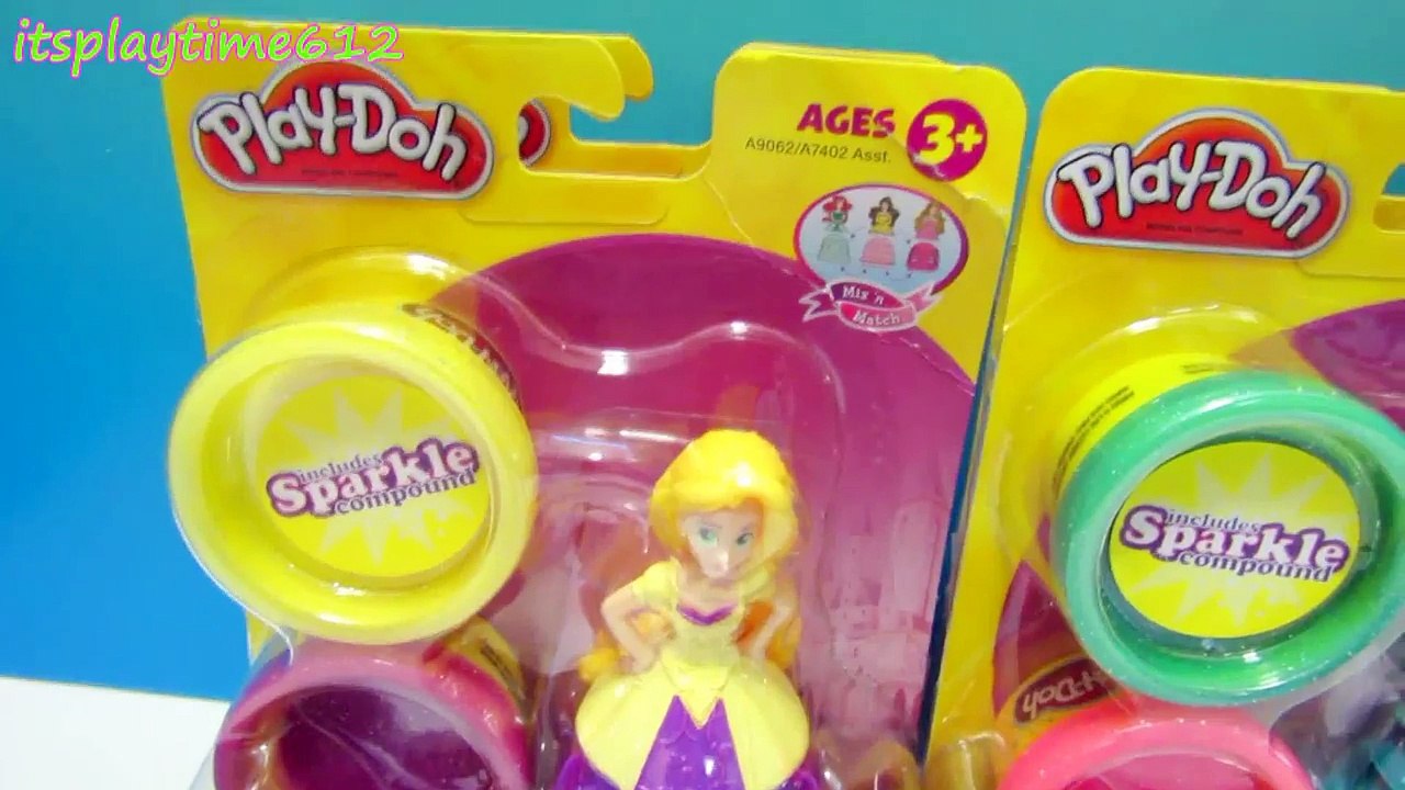 Play-Doh Sparkle Disney Princess Mix & Match Dressup - itsplaytime612
