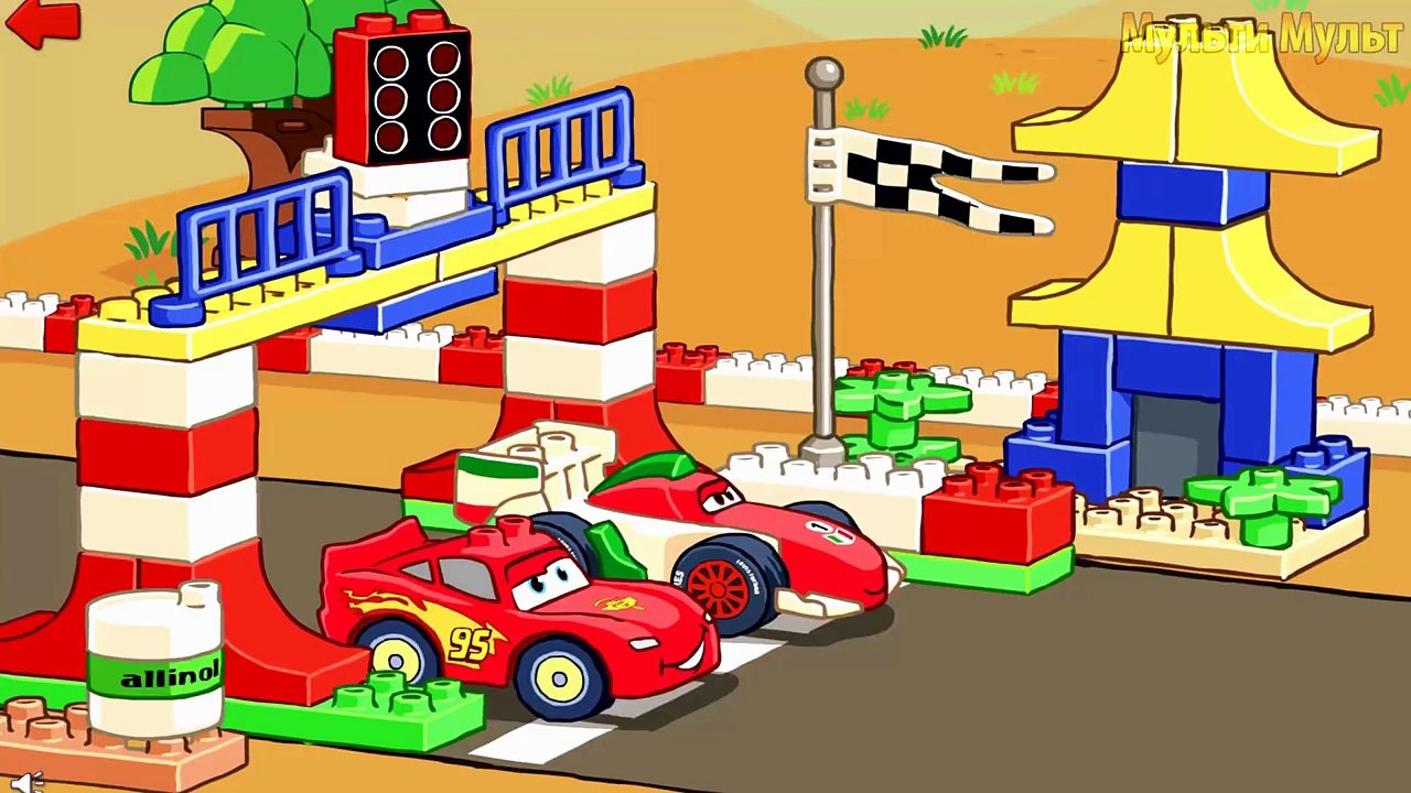 Lightning McQueen VS Francesco Bernoulli Final Race! - Cartoon Lego Disney Cars Games For Children