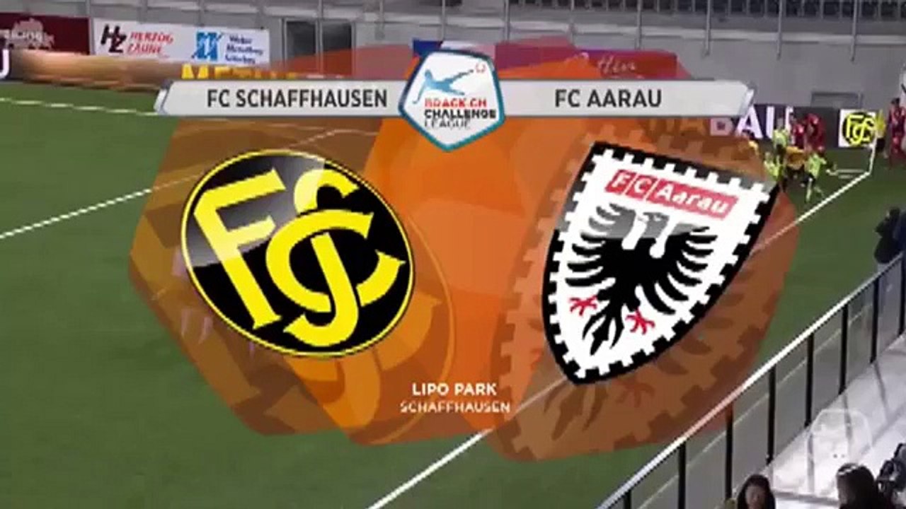Schaffhausen 2:1 Aarau (Swiss Challenge League	28 October 2017)