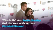 Justin Hartley ties the knot with Chrishell Stause