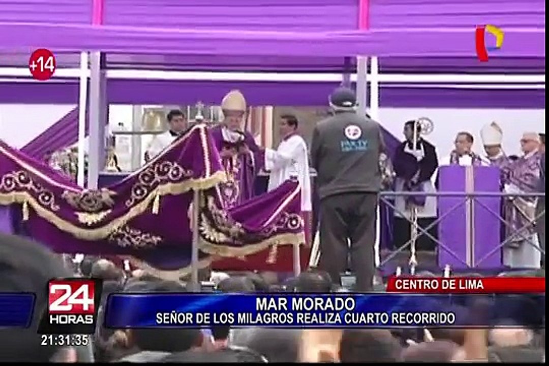 Imagen del Señor de los Milagros visitó hospitales en su cuarto recorrido