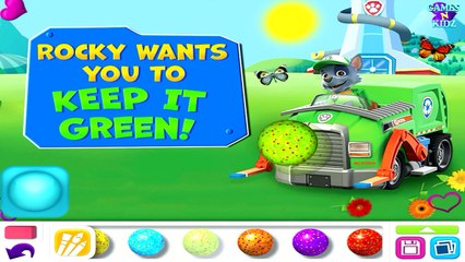 Paw Patrol Draw & Play: Coloring With Rocky - Nick Jr App For Kids