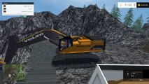 Farming Simulator 15: Volvo EC700B (Mining & Construction Economy mod)