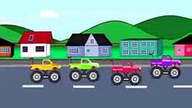 Animasi Kartun Anak Mobil Balap Lagi Balapan Sama Mobil Monster Truk Remote Yang Lucu
