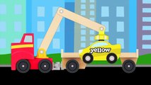 Bebekler için çocuklar en iyi öğrenme renkleri video için kamyon çekici öğretim renkleri