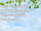 Abyssynian Cats Love You Mum Weihnachtsbaum Flitterdekoration Geschenk