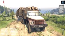 SpinTires ZIL 131 8x8 Truck Off- road Test