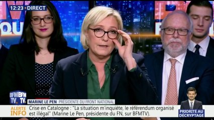 Marine Le Pen: "C’est un bel hommage que Laurent Wauquiez nous rend"